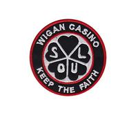 Wigan Casino Soul Keep The Faith Patch Badge Embroidered Iron on Applique Souvenir Accessory