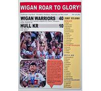 Wigan Warriors 40 Hull KR 10-2026 Challenge Cup final - souvenir print