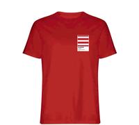 Wigan Warriors Classic Rugby League Shirt Colours Frame Men's T-Shirt - Red / S