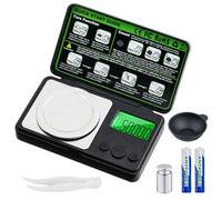 Wigearss 0.001g/50g Digital Milligram Scale, Pocket Micro Scale, Mini Gram Scale,Pocket Micro Scale for Jewelry,Powders,Medicine,High Precision Mg Scale with Tweezer,Cal Weight, Battery,Measuring Cup