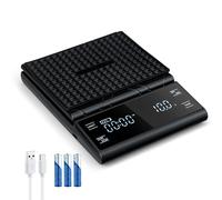 Wigearss Coffee Scale with timer,0.1g/5kg High Precision Digital Kitchen Scale With LED Display for Pour-Over, French Press, Chemex and Baking, Auto Tare Rechargeable Food Scale