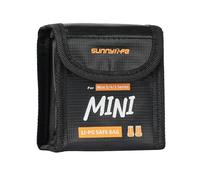 Wigento Battery Safety Bag for DJI Mini 5/4/3 Series Drone Accessories Black