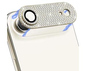 Wigento Camera Protective Glass for Apple iPhone 17 Air Metal with Diamond Look Gold