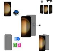 Wigento Curved Privacy 3D Display Full LCD H9 Tempered Glass Screen Protector for Samsung Galaxy S23 Black