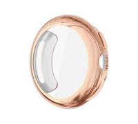 Wigento Electroplated Full Cover TPU Protective Case for Google Pixel Watch 4 45 mm Rose Gold