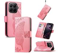 Wigento Faux Leather Case for Xiaomi 15T Pro, Card Slot & Stand Function, Butterfly Design