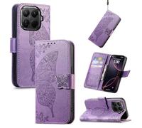 Wigento Faux Leather Case for Xiaomi 15T Pro, Card Slot & Stand Function, Butterfly Design