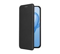 Wigento Faux Leather Case for Xiaomi Poco F8 Pro Carbon Texture Design Protection Black