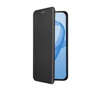 Wigento Faux Leather Case for Xiaomi Poco F8 Ultra Carbon Texture Design Protection Black
