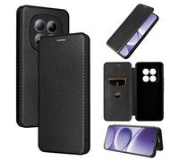 Wigento Faux Leather Case for Xiaomi Redmi Note 15 Pro 4G Carbon Fibre Black