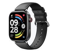 Wigento Faux Leather Strap for Xiaomi Band 10 Pro / 9 Pro/Redmi Watch 6, Adjustable, Comfortable, Easy to Change, Comfortable Watch Strap (Black)