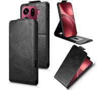 Wigento Flip Case for Oppo Find X9 Pro Magnetic Vertical Faux Leather Protection Black
