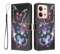 Wigento Flip Case for Xiaomi Redmi 15C 5G / 4G Flip Case | Card slots, money compartment, stand function, TPU inner shell, motif