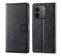 Wigento Flip Mobile Phone Case for Xiaomi Redmi Note 17 Pro Max, Flip Case | Faux leather wallet case, card slot, stand function, shockproof, precise cut-outs