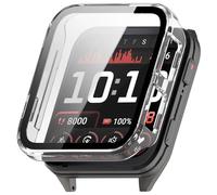 Wigento For Garmin Venu X1 Plastic Smart Watch Protective Case + 9H Hard Glass Transparent
