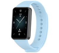 Wigento For Honor Band 9 High-Quality TPU Solid Colour Watch Replacement Arm Band Light Blue