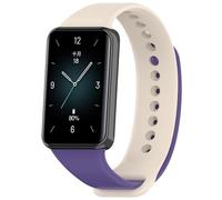 Wigento For Honor Band 9 High-Quality TPU Solid Colour Watch Replacement Arm Band Purple/Beige