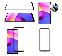 Wigento For Motorola Moto E40 2X 3D Display Full LCD H9 Hard Glass Black Film Armoured Protection Glass