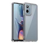 Wigento For Motorola Moto G05 Colourful Series TPU Acrylic Hybrid Protective Case Transparent
