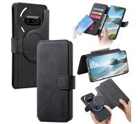 Wigento For Nothing Phone 3a CaseNeo MagSafe RFID Protection Faux Leather Retro Case Black