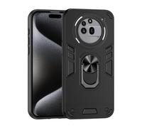 Wigento For Nothing Phone 3a Pro Armor Magnetic Metal Ring PC Protective Mobile Phone Case Black