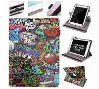 Wigento For Samsung Galaxy Tab A8 2021 X205 X200 360 Degree Rotation Universal Motif 22 Tablet Case Faux Leather Case