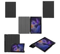 Wigento For Samsung Galaxy Tab A8 2021 X205 X200 3folt Wake Up Smart Stand Cover Black Tablet Case