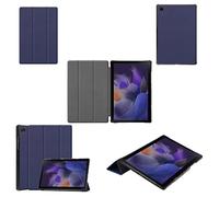 Wigento For Samsung Galaxy Tab A8 2021 X205 X200 3folt Wake Up Smart Stand Cover Blue Tablet Case