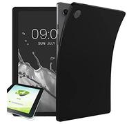 Wigento For Samsung Galaxy Tab A8 2021 X205 X200 Black Case Tablet Case Cover + H9 Hard Glass Tank