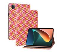 Wigento For Xiaomi Mi Pad 5/5 Pro 11.0 Inch Design Pattern Pink Faux Leather Case Cover Tablet Case