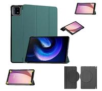 Wigento For Xiaomi Pad 6 / Pad 6 Pro 11 Inch 3folt Wake Up Smart Stand Cover Dark Green Tablet Case