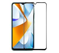 Wigento For Xiaomi Poco C40 3D Display Full LCD H9 Hard Glass Black Film Armoured Protection Glass