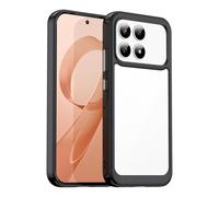 Wigento For Xiaomi Poco F8 Pro Colourful Series TPU/Acrylic Hybrid Protective Case Black