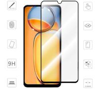 Wigento For Xiaomi Redmi 13C 1x 3D Display Full LCD H9 Hard Glass Black Film Tempered Glass Protector Glass