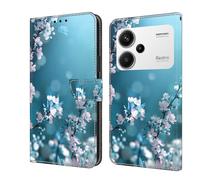 Wigento For Xiaomi Redmi Note 13 Pro Plus Faux Leather Mobile Phone Case Book Motif 17 Protective Case Cover