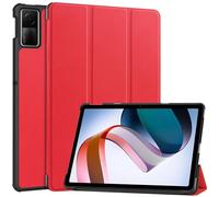 Wigento For Xiaomi Redmi Pad 2 / SE 11 Inch 3folt Wake Up Smart Stand Cover Red Tablet Case