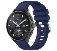 Wigento High Quality Shiny Silicone Replacement Strap for Xiaomi Watch S3 Dark Blue