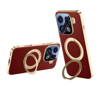 Wigento Magnetic Phone Case for OPPO Find X9 Pro 5G with Ring Holder | 360 degree stand function, magnetic ring, acrylic back, integrated camera glass, airbag corners
