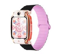 Wigento Magnetic Silicone Strap for Imoo Watch Phone Series Two Colour Design, Eine Grösse, Silicone, No Gemstone