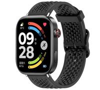 Wigento Mesh Silicone Bracelet for Xiaomi Redmi Watch 6 Adjustable Colour Design Black