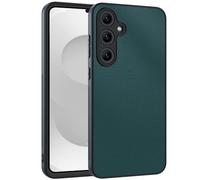 Wigento Mobile Phone Case Ultra Thin Smooth Faux Leather for Samsung Galaxy S26 5G TPU Silicone Green