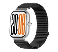 Wigento Nylon Strap for Honor Watch X5 Elastic Adjustable Breathable Comfortable Watch Strap (Black)