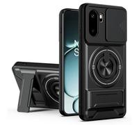 Wigento OnePlus 15R 5G Phone Case, Camshield Ring Holder (Black)