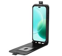 Wigento Protective Flip Case for Honor 400 Lite Vertical Texture Faux Leather Black