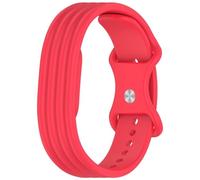 Wigento Silicone Strap for Google Fitbit Air, 8-Shape (Red), Google Fitbit Air, Silicone, No Gemstone