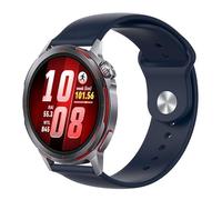 Wigento Silicone Strap for Huawei Watch GT Runner 2, Adjustable, Ergonomic, Soft and Comfortable, Perfect Fit Watch Strap (Dark Blue)