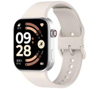 Wigento Silicone Strap for Xiaomi Band 10 Pro / 9 Pro/Redmi Watch 6, Breathable, Adjustable, Comfortable, Easy to Change, Flexible Watch Strap (Beige)