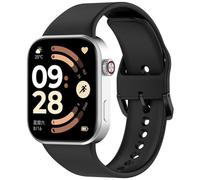 Wigento Silicone Strap for Xiaomi Band 10 Pro / 9 Pro/Redmi Watch 6, Breathable, Adjustable, Comfortable, Easy to Change, Flexible Watch Strap (Black)