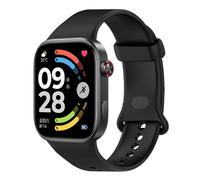 Wigento Silicone Strap for Xiaomi Band 10 Pro / 9 Pro/Redmi Watch 6, Breathable, Adjustable, Comfortable, Easy to Change, Flexible Watch Strap (Black)