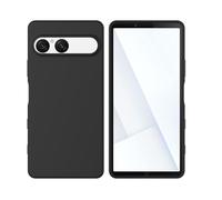 Wigento Silicone TPU Case for Sony Xperia 10 VII Protective Cover Flexible Thin Black